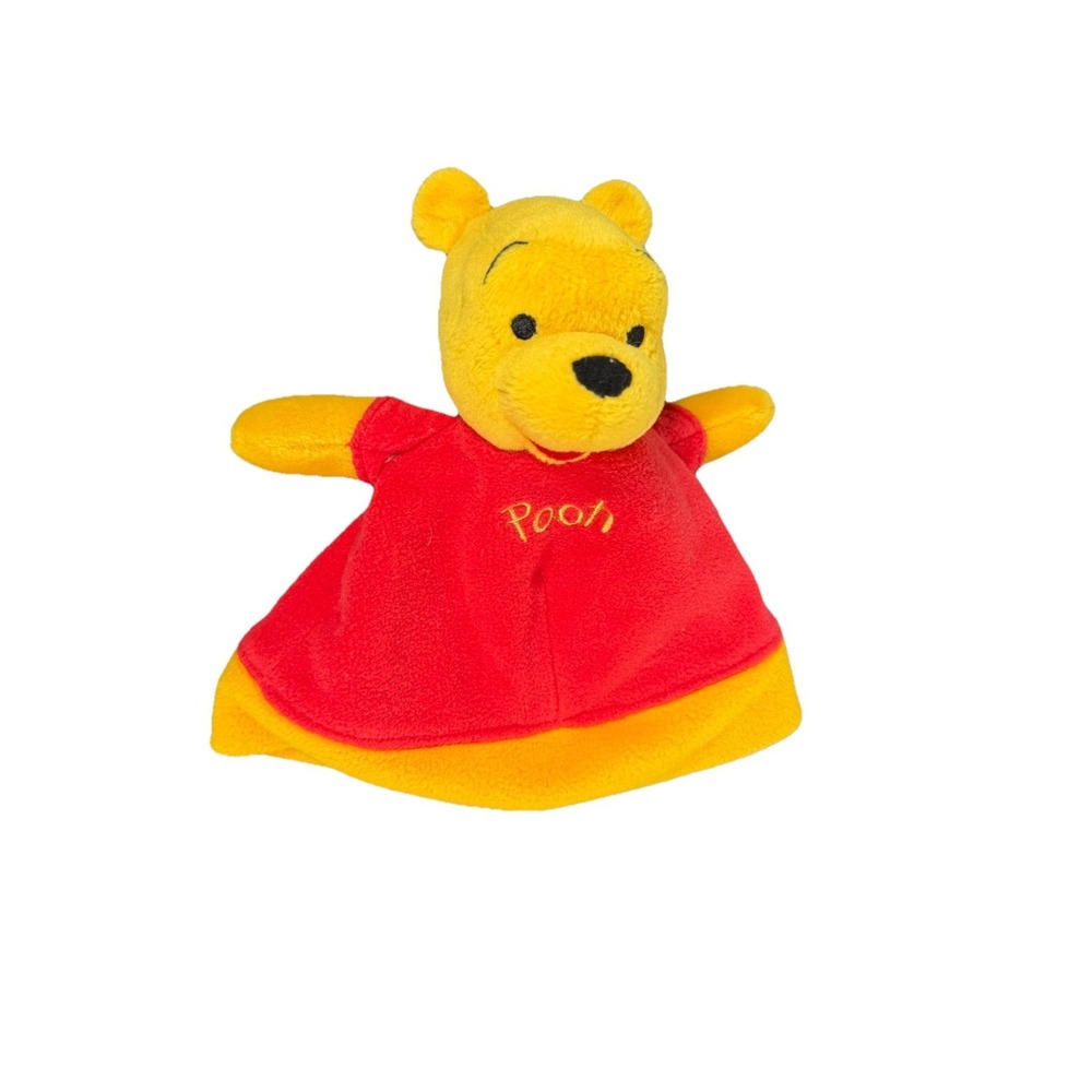 Vintage Disney 9" Winnie the Pooh Hand Puppet Plush Bear A.A. Milne